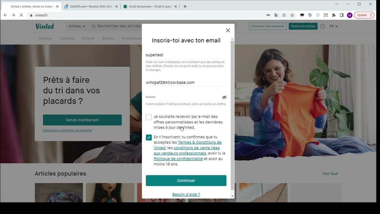 Comment vérifier votre compte Vinted sans numéro de téléphone en 2023