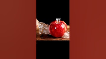 Ice knife Cutting apple ASMR  ​ ​ #asmr​ #aiasmr​ #satisfyingvideo #asmrsounds #ai ​#veo3