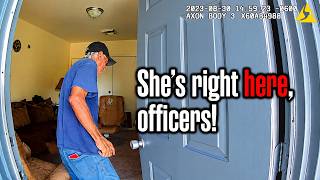 Husband Guides Cops to His Sleeping Wife So They Can Arrest Her