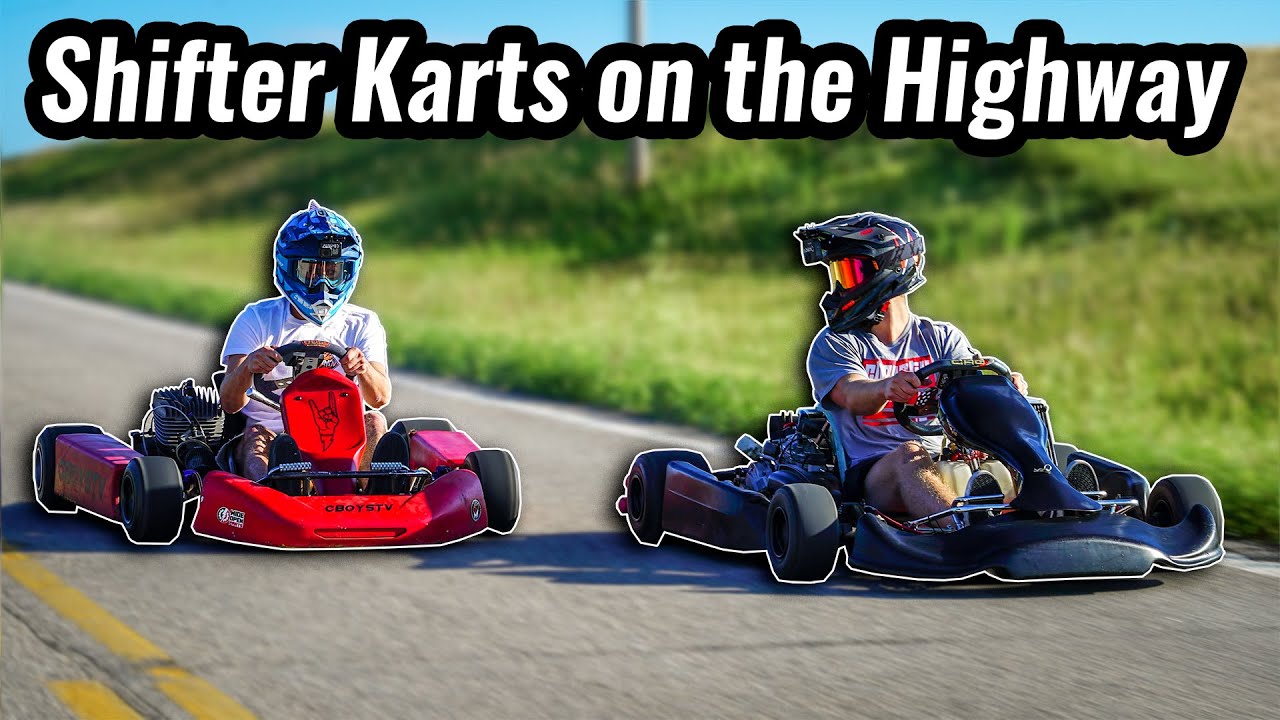 Racing shifter karts around town!! YouTube