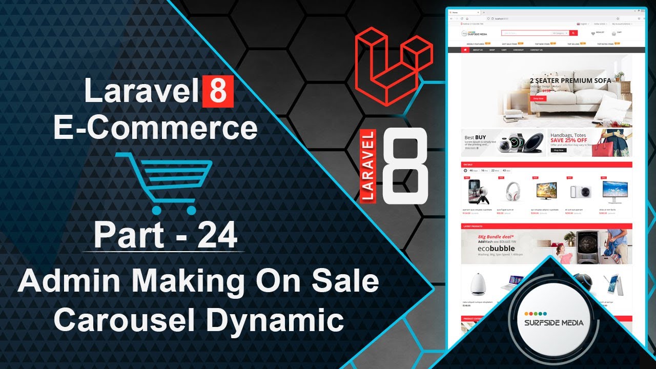 Laravel 8 E-Commerce - Admin Making On Sale Carousel Dynamic
