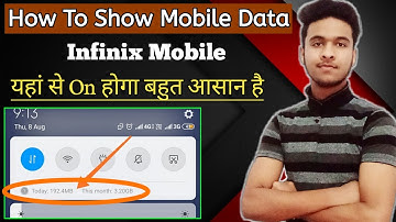 How to Show Data Usage In Notification Bar in Any Infinix Mobile | Infinix Hot 8 Hot 9 Hot 11 Mobile