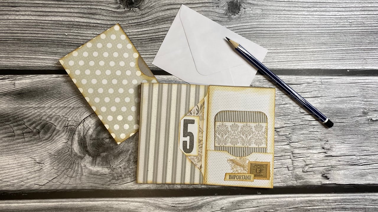 Small envelope journal, great hack for covering your envelopes - YouTube