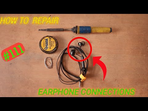 How to repair earphones at home Earphones speaker repair earphones repair one side not working