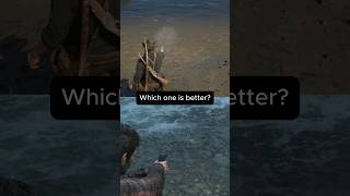Last of us part 1 vs RDR2 - water physics comparison! #rdr2 #lastofus #shorts #viral #gaming #edit