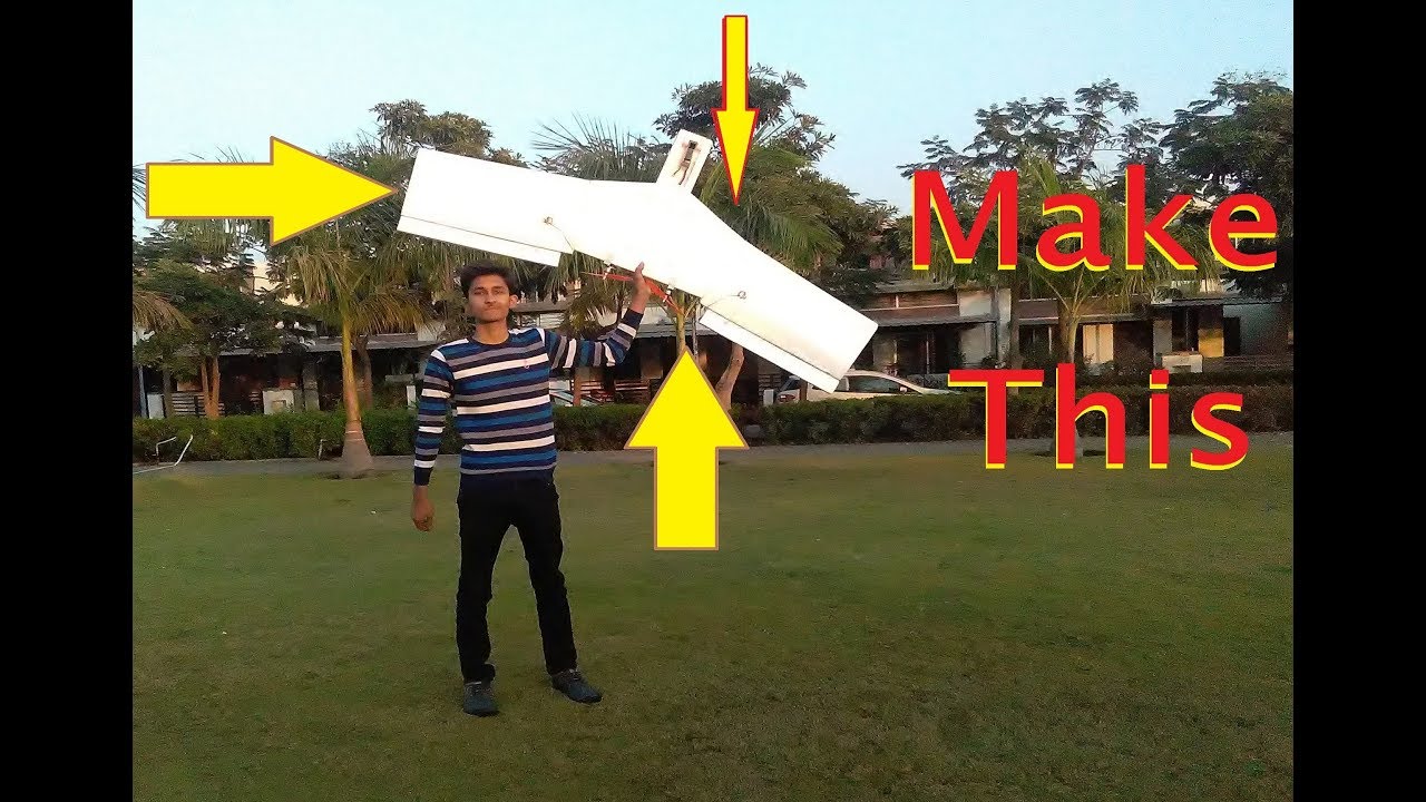 How To Make Rc Plane (HINDI) Making Wing - YouTube