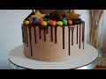 Как сделать красивые шоколадные подтёки на торте.🍫Получится с первого раза👌Drip cake chocolat