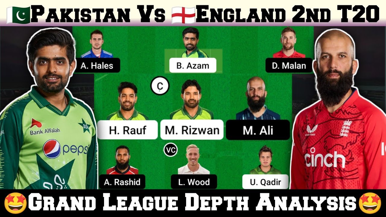 PAK vs ENG Dream11 Prediction, Pakistan vs England T20 Dream11, ENG vs PAK Dream11 Team Today Match
