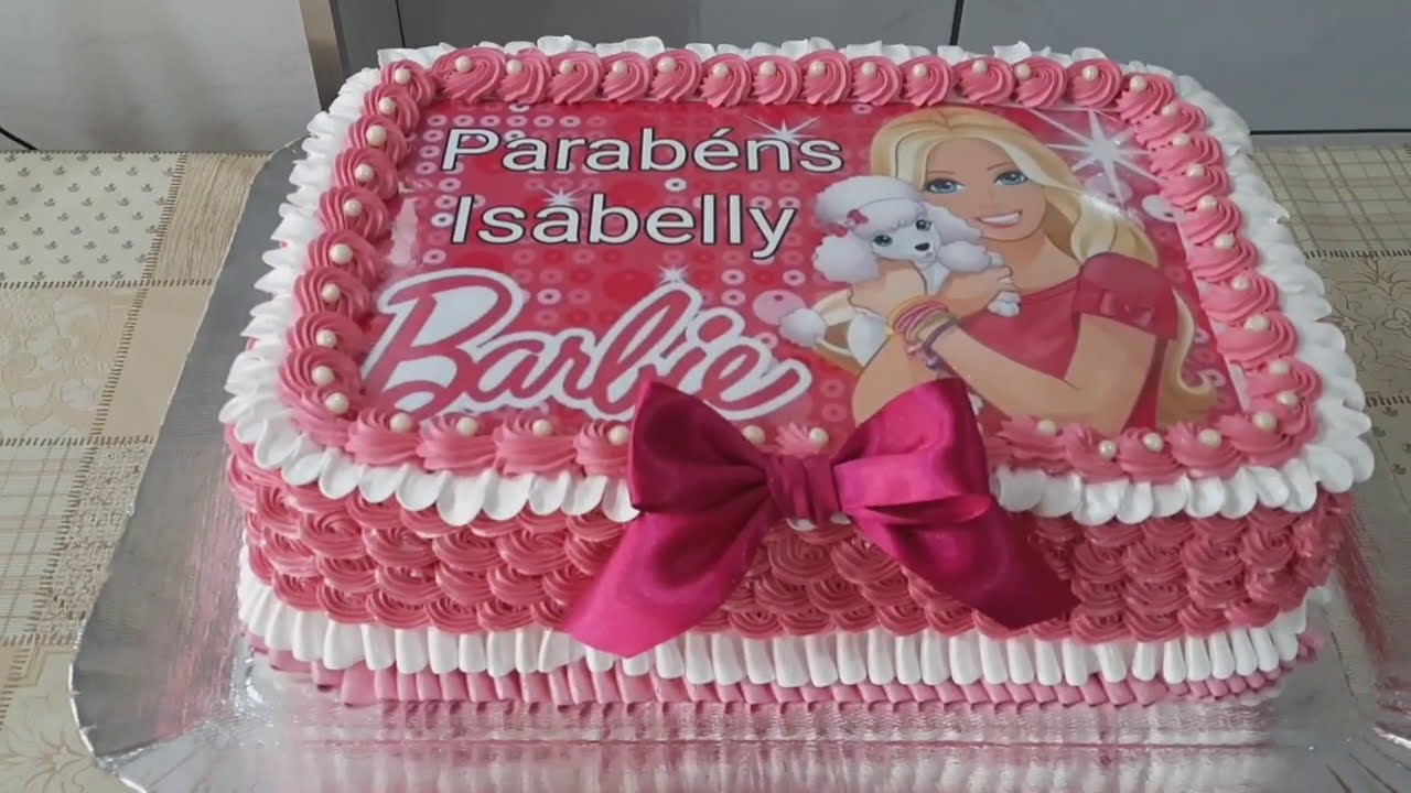 BOLO DA BARBIE  ARTE EM CHANTILLY 