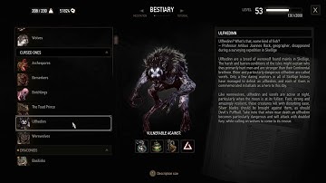 The Witcher 3: Bestiary: Cursed Ones: Ulfhedinn