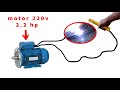 how to turn a 220v motor into an electric welding machine