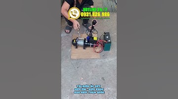 Tời điện ắc quy. Tời điện 12V. Tời điện 1 tấn. Tời điện 24V. Tời kéo gỗ siêu khỏe.  Tời điện cứu hộ