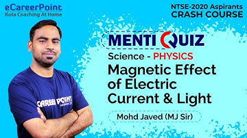 Menti-Quiz | Crash Course | Physics | NTSE | MJ Sir | eCareerPoint NTSE