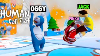 [USE HEADPHONES] Oggy Becomes DORAEMON And Jack Becomes NOBITA In Human Fall Flat