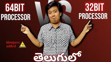 32Bit Processor Vs 64Bit Processor | In Telugu || Nishit Rathod ||