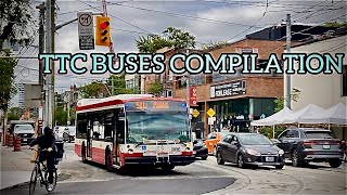 TTC TRANSIT VARIOUS BUSES IN WEST TORONTO (In Action) COMPILATION PART2 10/16/2021