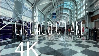 Chicago O'hare Airport Walkthrough ORD Terminal 2-5 (4K)