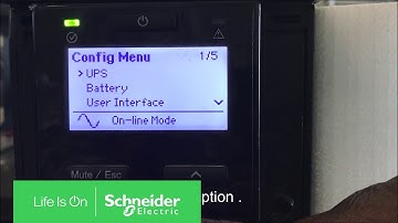 How to set the output voltage for SRCE6KUXI through the display | Schneider Electric APC