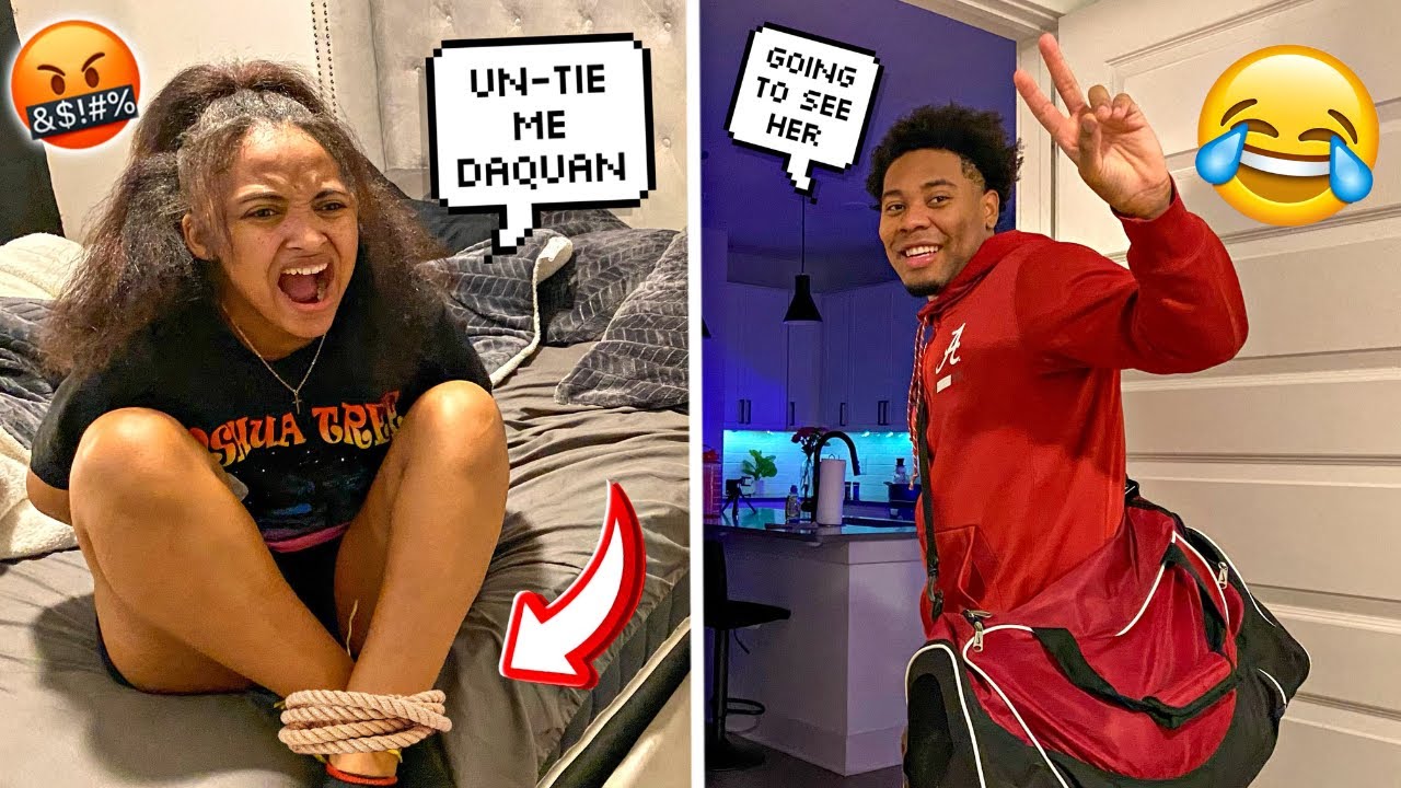 I Tied My Gf Up & Left To Go See Another Girl! (While She was SLEEP)