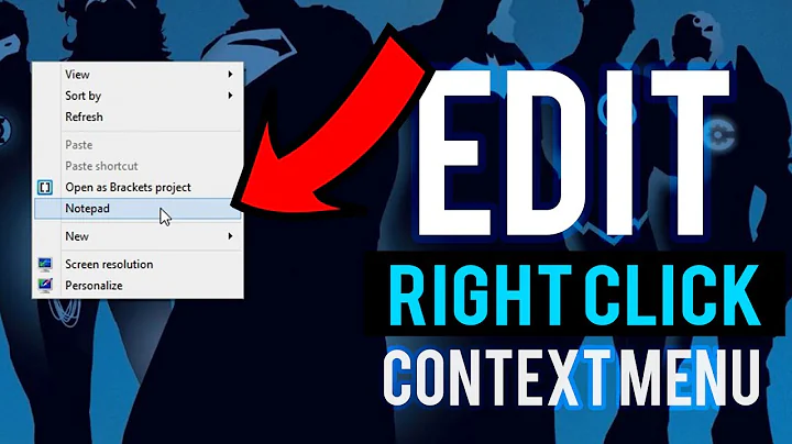 How to Edit Context Menu in Windows |  add/remove options to your right click menu