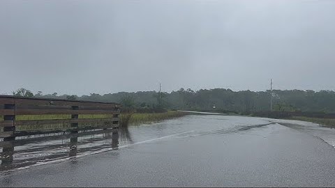 Flooding in St. Augustine during coastal flood advisory after Nor'easter