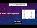 NAND GATE using N-MOS || Mosfet logic- Lecture 2