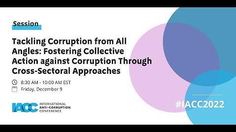 Fostering Collective Action against Corruption Through Cross-Sectoral Approaches