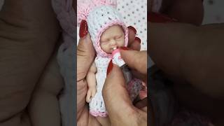 Tiny Baby Girl doll 🩷 With Bottle #baby #doll #shorts
