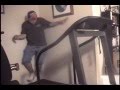 Falling on a treadmill