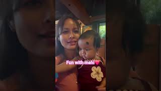 With my beautiful mahi dear♥️🧿