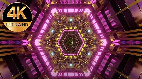 8 hour TV 4k HEXAGON fast moving Multi Metallic Color Relaxing Meditation Video Background loop