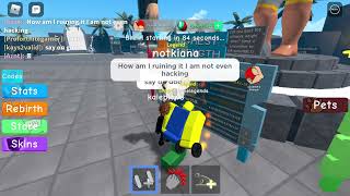 Roblox weight lifting simulator 3 |  I reached number 7!! And got 2,023 off grinding!!