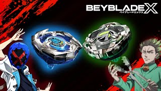 BEYBLADE X ANIME BATTLE! STONE MONT BLANC VS. DRAN SWORD!