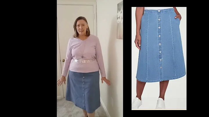JC Penney Clearance Denim Skirts Try On