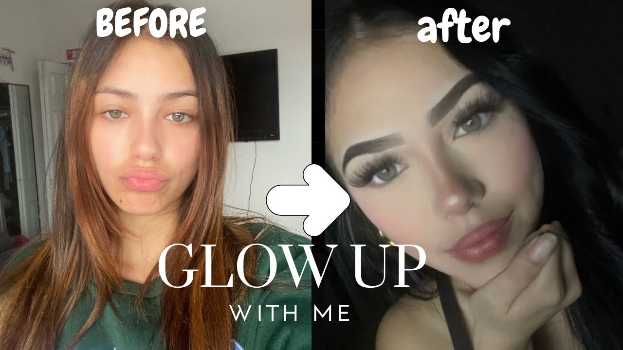 GLOW UP with me | Dying hair, Lashes, Skin Care And More!! - YouTube