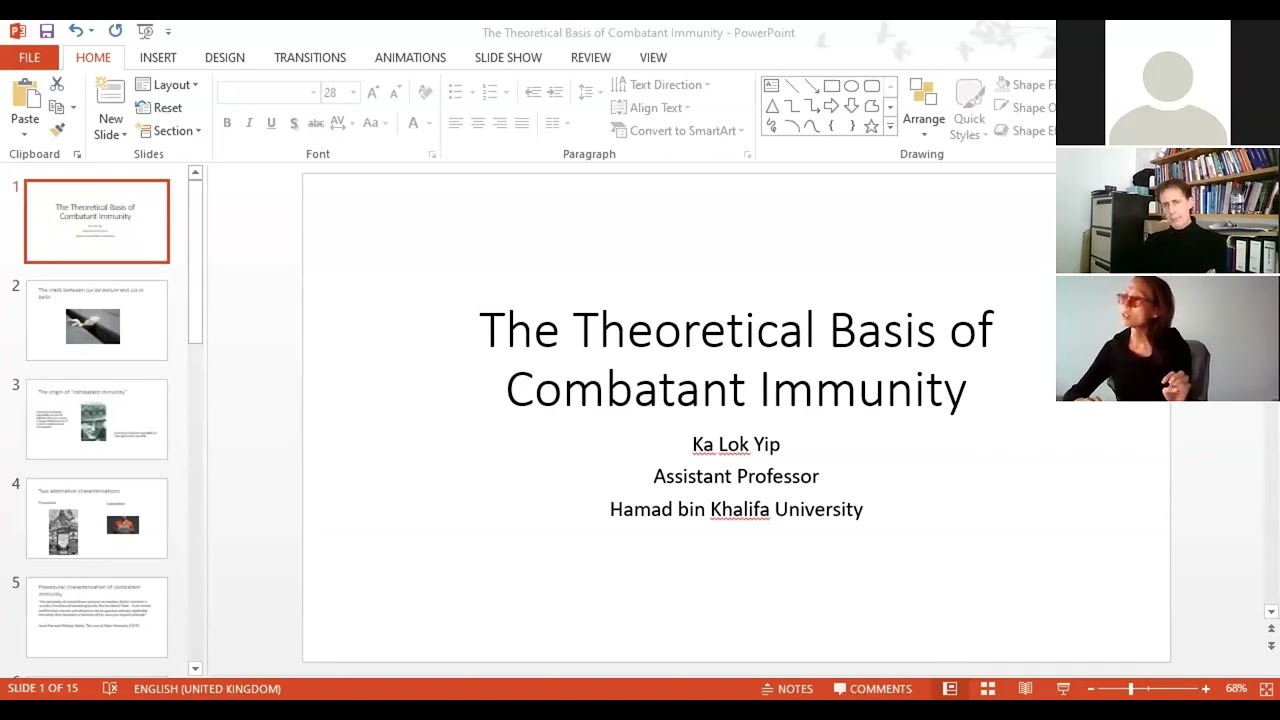 Panel D: The Trials of the UNWCC chaired by Prof. Andrew Williams