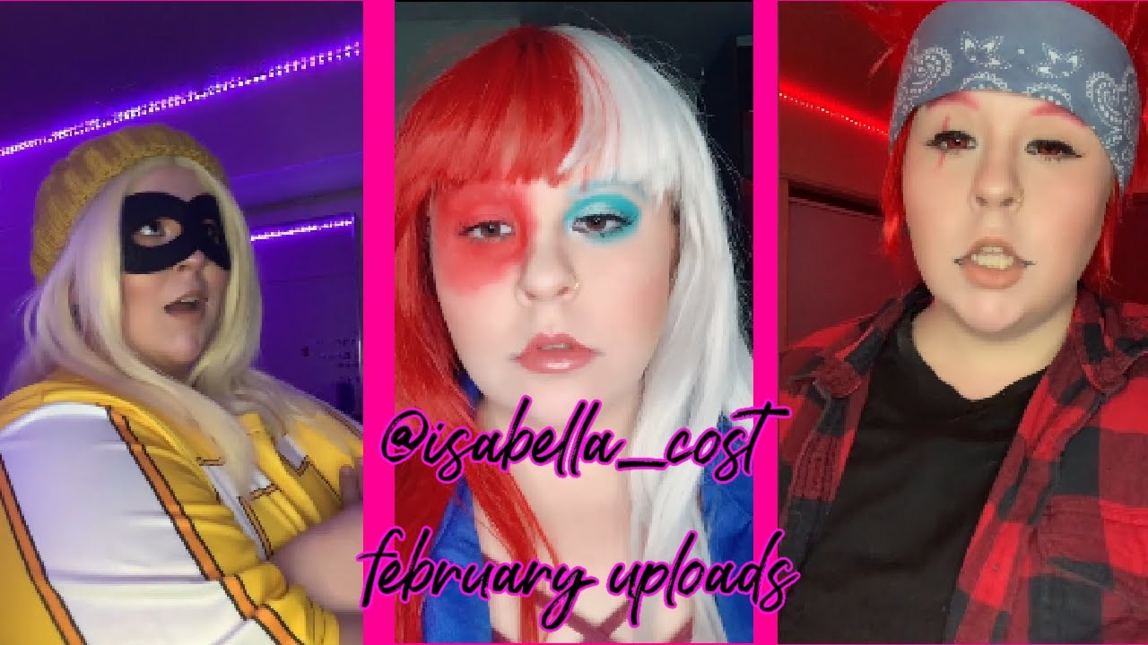 @isabella_cost FEBRUARY UPLOADS (Fatgum, Todoroki, Kirishima) TIKTOK COSPLAY