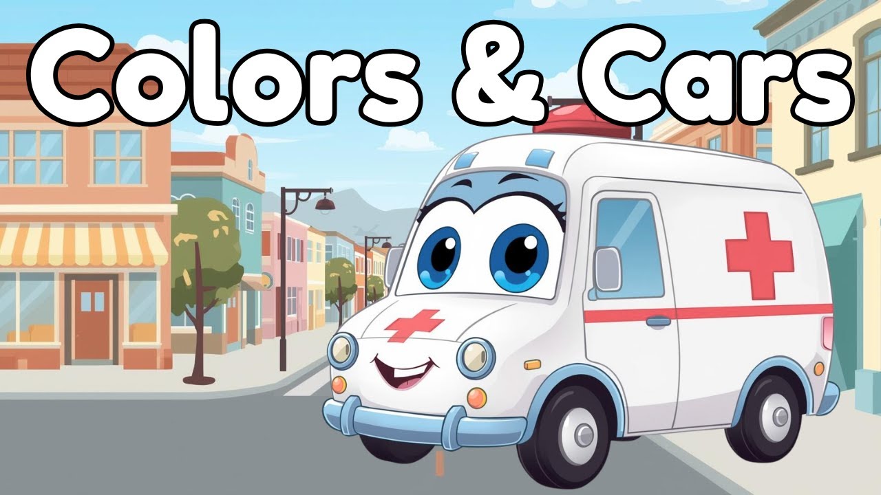 Ambulance Song for Kids 🚑 | Learn Emergency Vehicles & Colors