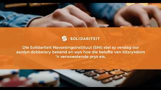 Mediakonferensie: SNI-verslag onthul skokkende omvang van aanlyn dobbel