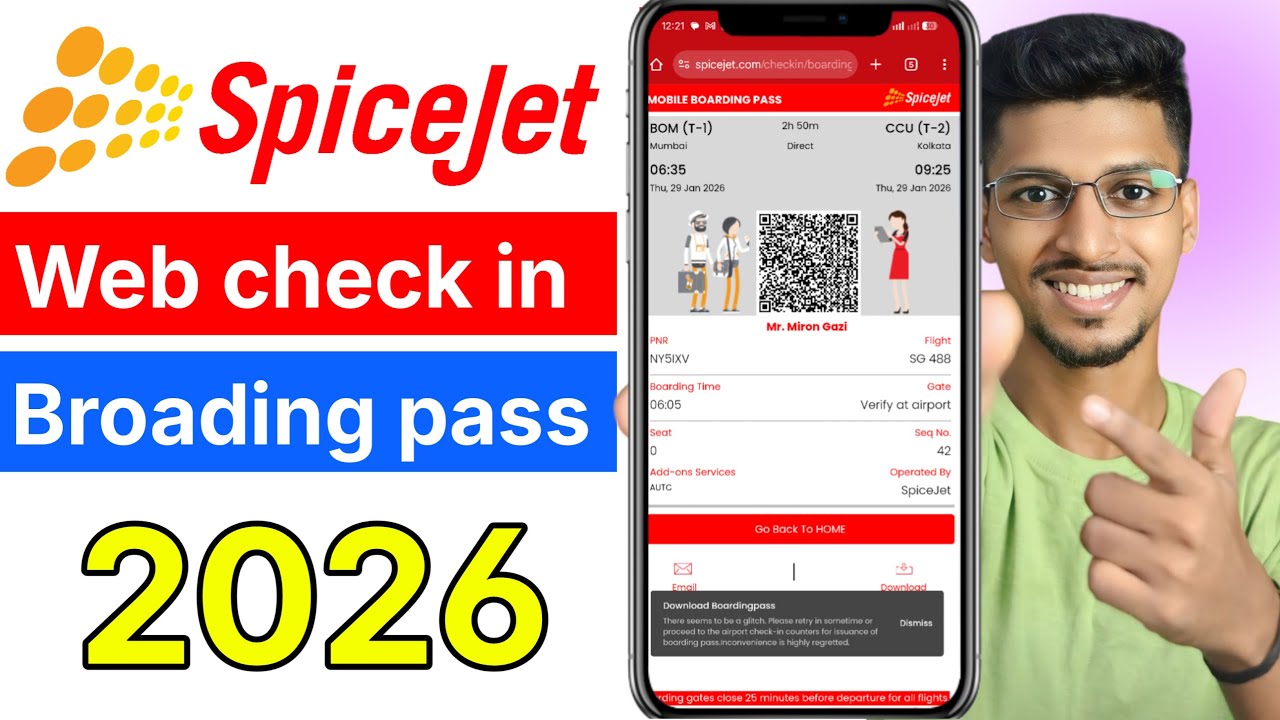 Spicejet Tikit spicejet flight ticket web check in 2026 | SpiceJet broading pass ...