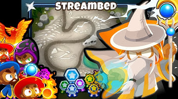 BTD6 - Streambed CHIMPS Black Border (Wizard Army!) - (Outdated)