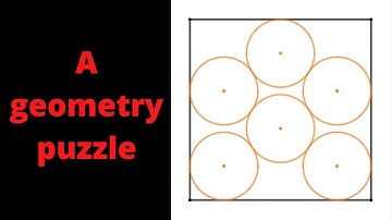 Inscribing 6 circles in a square. A sangaku problem