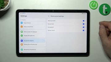 How to enable touch sounds on Huawei MatePad SE / How to disable touch sounds on MatePad SE