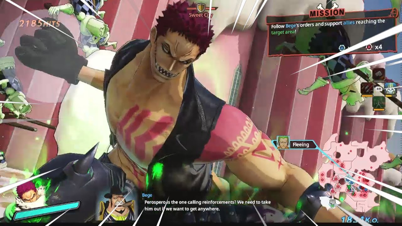 One Piece Pirate Warriors 4| Using Katakuri to crash the wedding!| Whole Cake Island Mission 5|