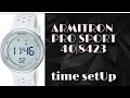 how to setup time | Armitron pro sport watch 40|8423 | quick and easy step. #easy