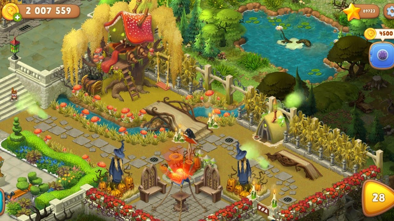 Gardenscapes Night of the Living Decorations (Halloween Decorations