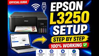 Epson L3250 Printer Driver | Windows 10 Complete Setup | #epson