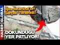 İstanbul&#39;un Korkunç Gerçeği! Binaya Dokundu Kolonları Patladı! Korkutan Görüntü