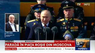 Parade de Ziua Victoriei în orașele din Rusia. Putin își trece în revistă trupele în Piața Roșie