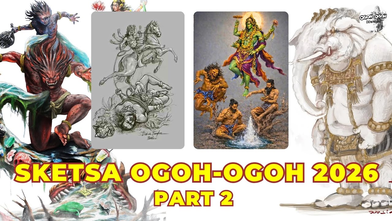 KEREN!!! Kompilasi Sketsa Ogoh Ogoh Tahun 2026 Part 2 